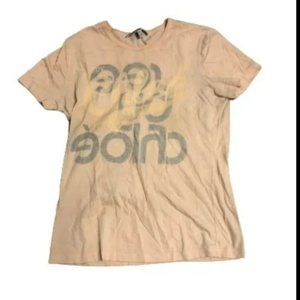 See by Chloe Y2k Graphic Logo Tee Shirt Sz 8